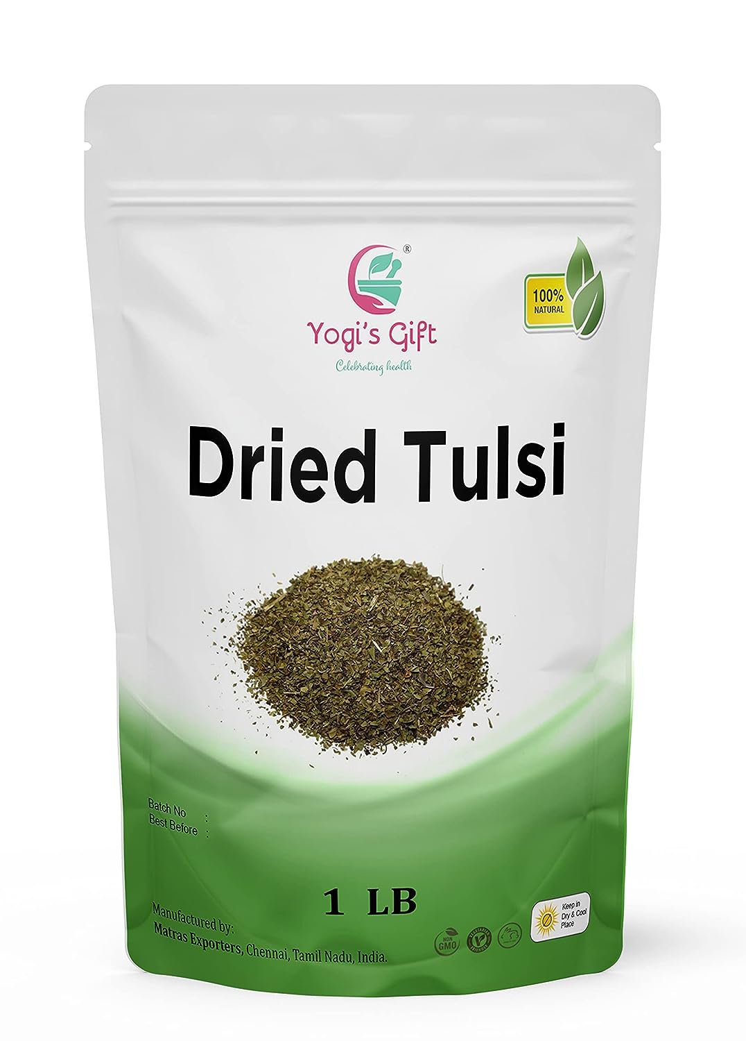 Dried Tulsi Holy Basil Leaf Tea 1 LB Relaxing and Calming Tea