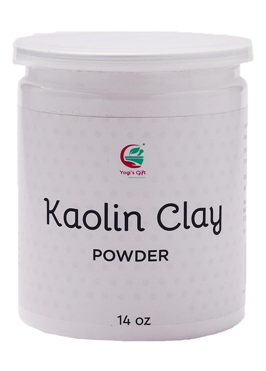 Kaolin Clay Powder | 14 oz | Clay For Soap Making, Face Cleansing And Face Mask | Yogi's Gift®