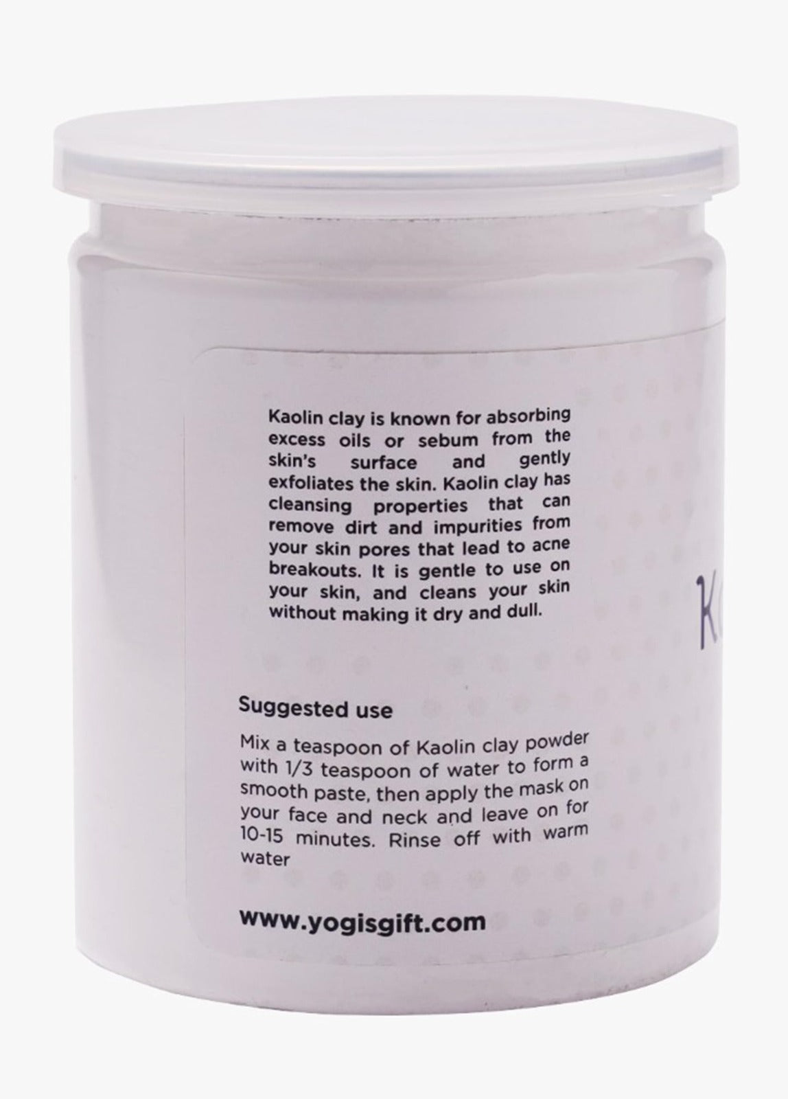 Kaolin Clay Powder | 14 oz | Clay For Soap Making, Face Cleansing And Face Mask | Yogi's Gift®