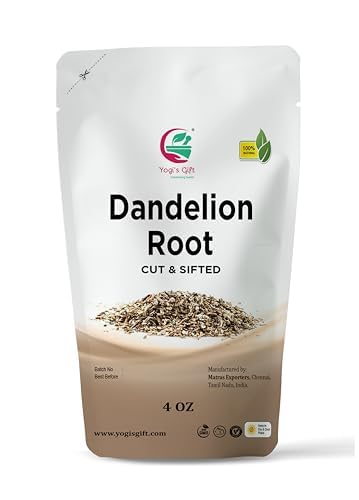 Dandelion Root 4 oz | Cut and Sifted Loose Root | by Yogi's Gift®